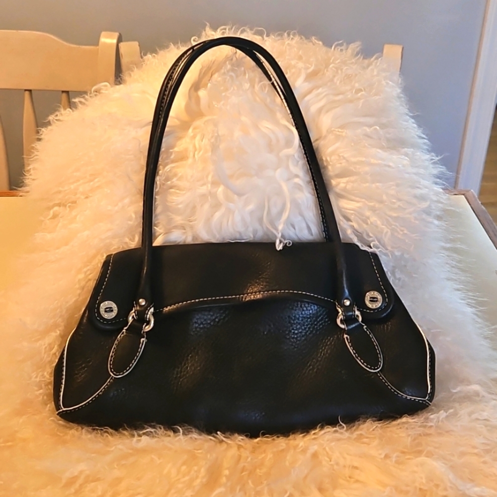 COLE HAAN Black Leather Handbag